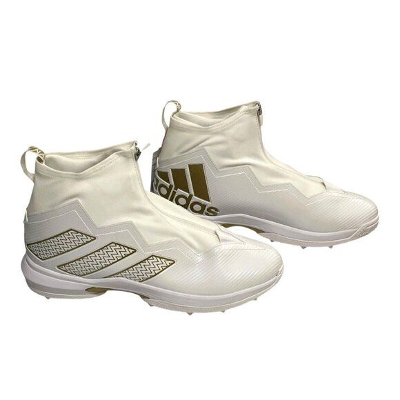 Adidas Nasty Torsion Lineman Football Cleats Men\'s White & Gold Size 14 HP8822 main image 8
